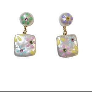 notte jewelry florentina pearl earrings EUC